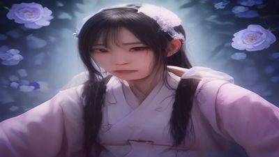 AI生成的虚假人脸图像与真实照片对比展示，背景是蓝色科技感光效，象征深度伪造技术对黑料生产的影响